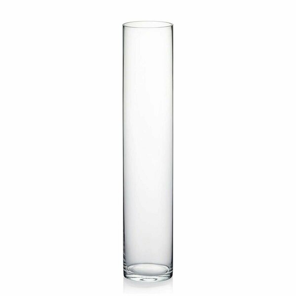Pisos 20 in. Verre Glass Cylinder Vase PI3186583